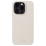 Holdit iPhone 15 Pro Soft Touch Silicone Case - Light Beige