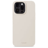 Holdit iPhone 15 Pro Max Soft Touch Silicone Case - Light Beige