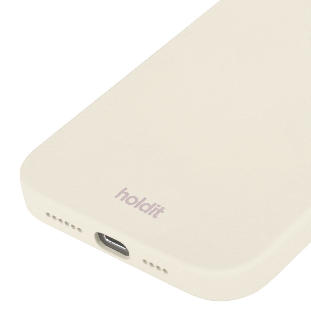 Holdit iPhone 15 Soft Touch Silikone Case - Soft Linen