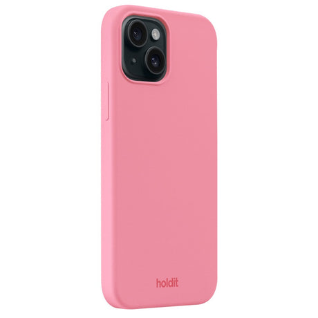 Holdit iPhone 15 Soft Touch Silikone Case - Rouge Pink