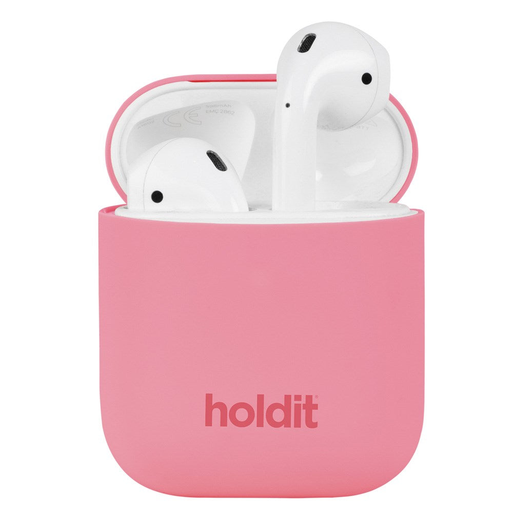 Holdit Nygård Silicone Case For AirPods (1st & 2nd gen.) - Rouge Pink