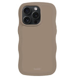 Holdit iPhone 15 Pro Max Wavy Case - Mocha Brown