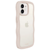 Holdit iPhone 12 / 12 Pro Wavy Case - Light Beige / Transparent