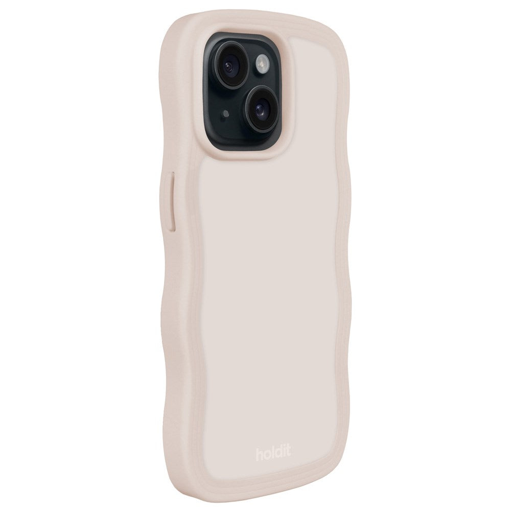 Holdit iPhone 15 / 14 / 13 Wavy Case - Light Beige