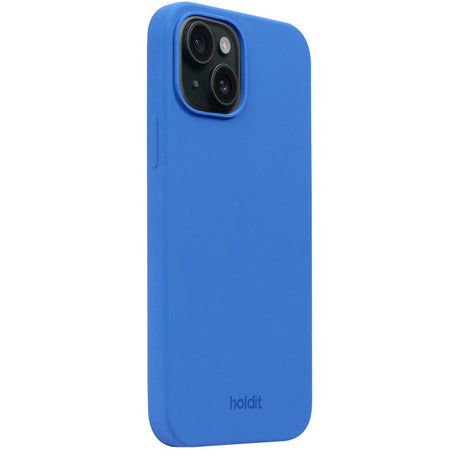 Holdit iPhone 15 Soft Touch Silikone Case - Sky Blue