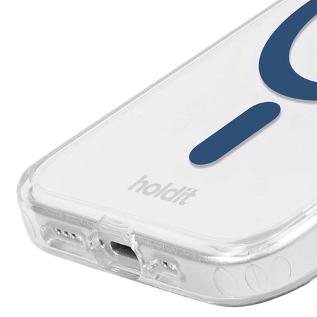 Holdit iPhone 15 Pro Max MagSafe Case - Transparent / Denim Blue