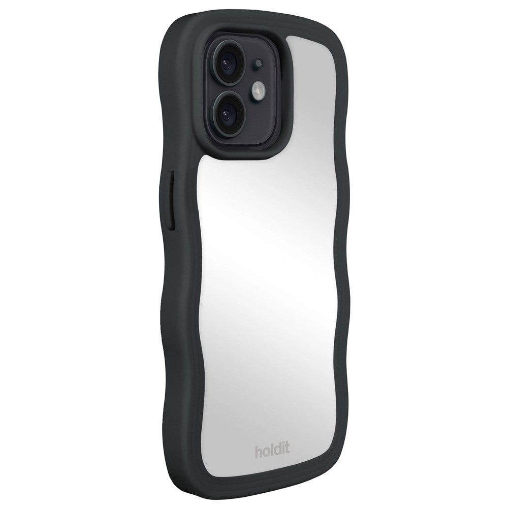 Holdit iPhone 12 / 12 Pro Wavy Case - Black / Mirror