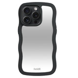 Holdit iPhone 14 Pro Wavy Case - Black / Mirror