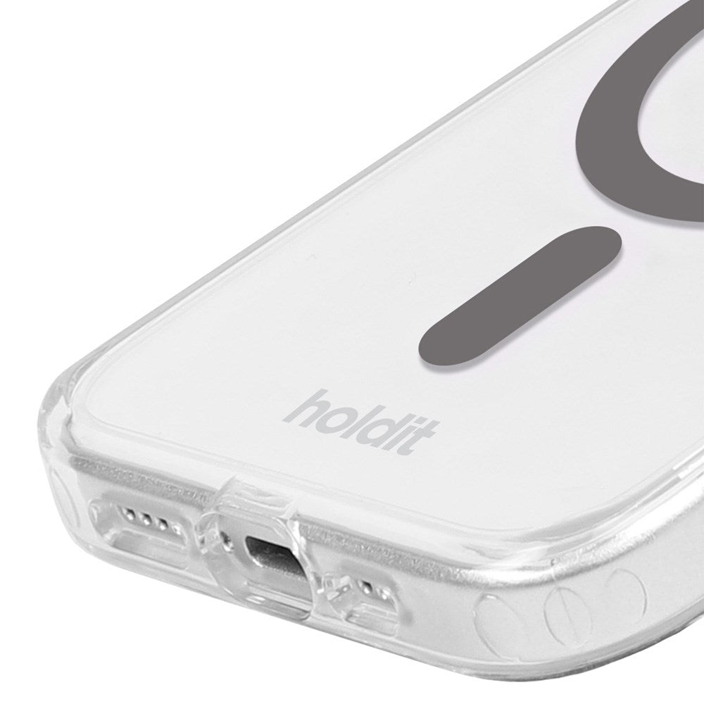 Holdit iPhone 12 / 12 Pro MagSafe Case - Transparent / Space Grey