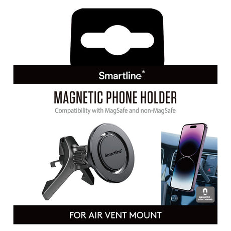 Smartline Magnetic Mobile Holder for Ventilation Systems - MagSafe Compatible - Black