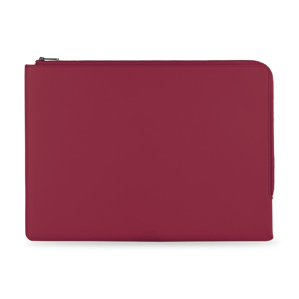 Holdit Leather Sleeve for MacBook / Laptop 14" (32.5 x 22.7 x 1.7 cm) - Red Velvet