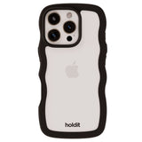 Holdit iPhone 16 Pro Max Wavy Case - Sort / Transparent