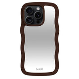 Holdit iPhone 15 Pro Wavy Case - Chocolate / Mirror