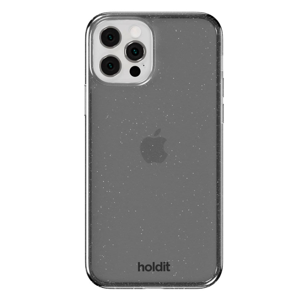 Holdit iPhone 12 / 12 Pro Glitter Case - Black