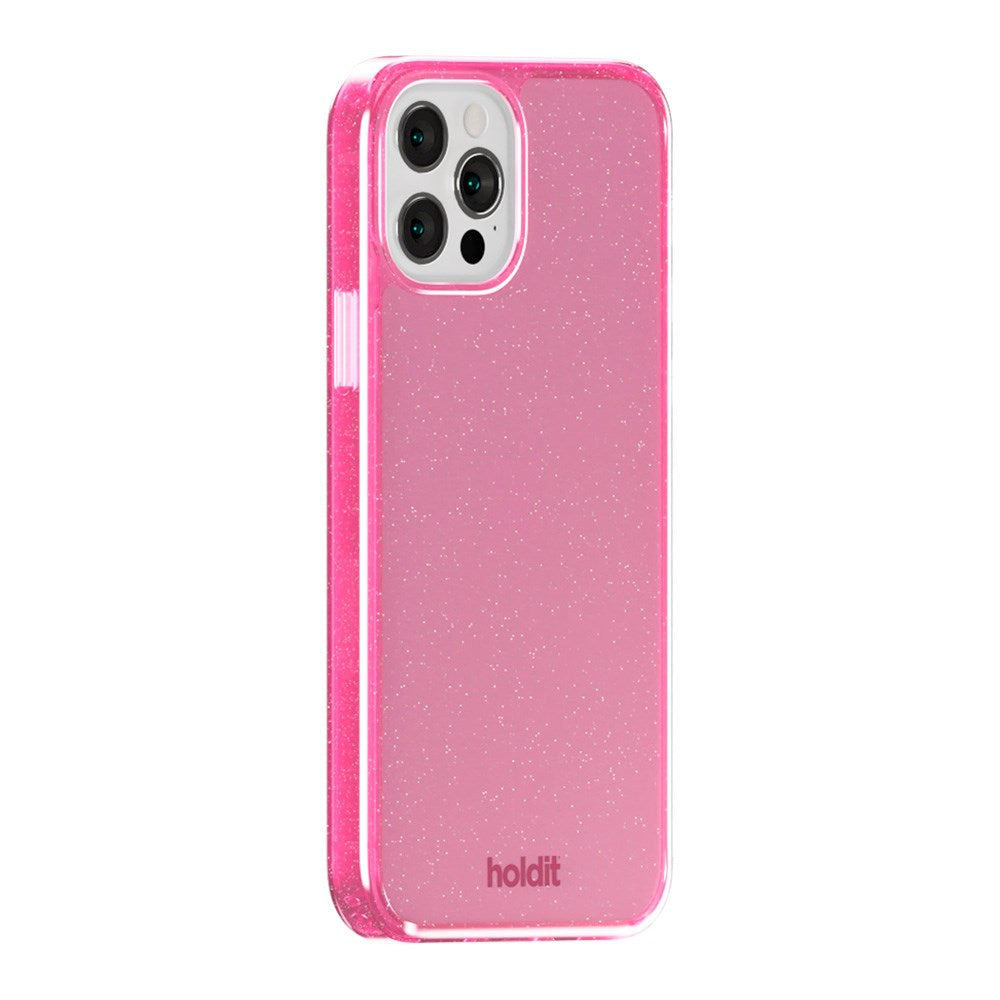 Holdit iPhone 12 / 12 Pro Glitter Case - Pink