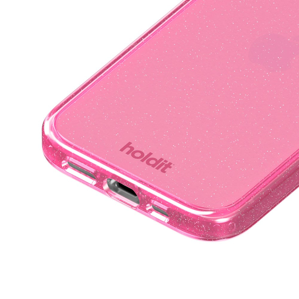 Holdit iPhone 15 / 14 / 13 Glitter Case - Pink