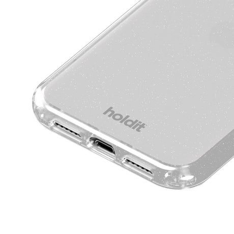 Holdit iPhone 11 / XR Glitter Case - White