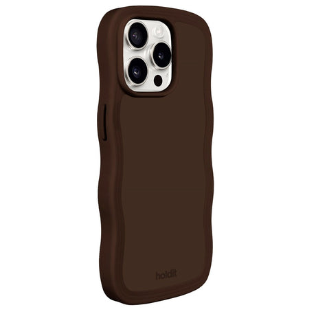 Holdit iPhone 14 Pro Max Wavy Cover - Chocolate