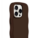 Holdit iPhone 15 Pro Max Wavy Case - Chocolate