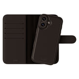 Holdit iPhone 16 Wallet Case Magnet Plus - Flip Case - Black