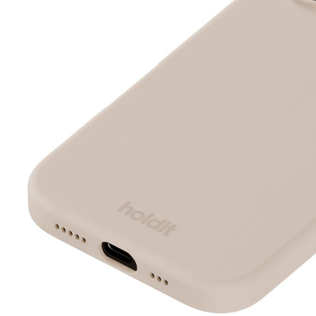 Holdit iPhone 16 Soft Touch Silikone Case - Light Beige