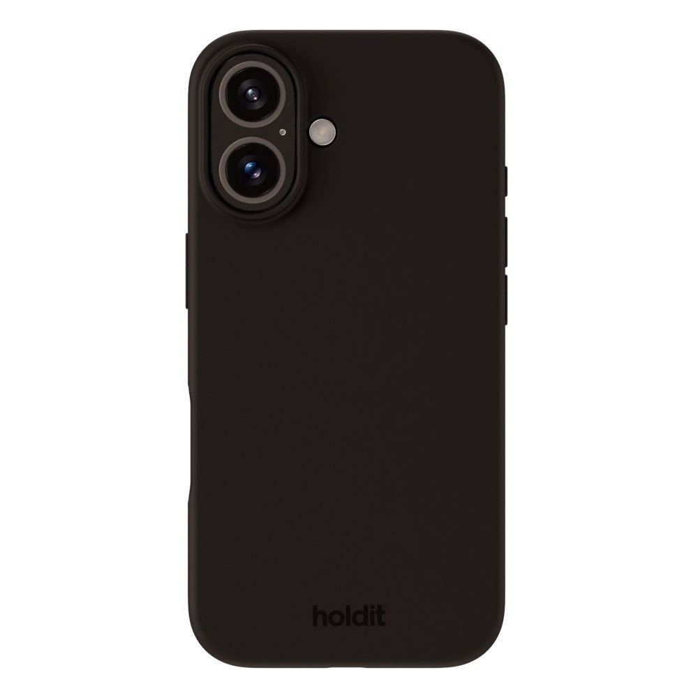 Holdit iPhone 16 Plus Soft Touch Silikone Case - Black