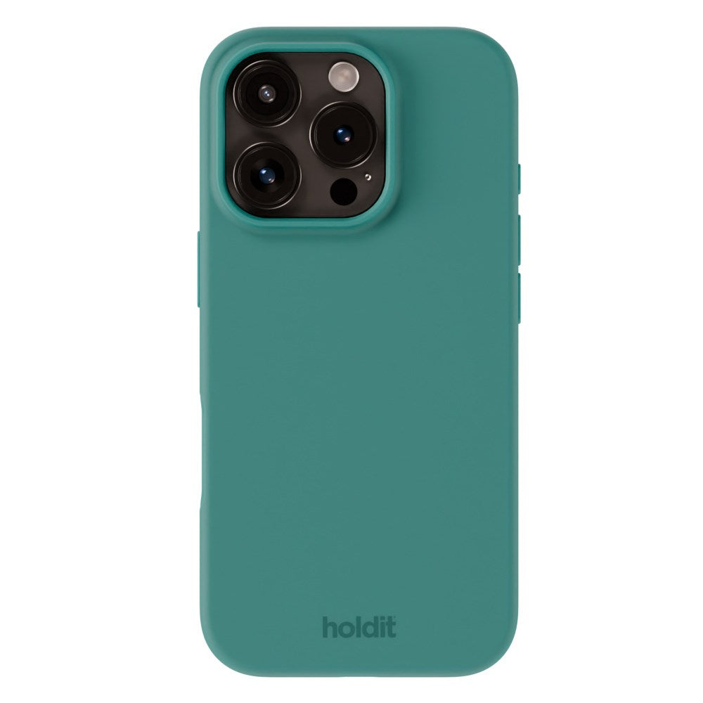 Holdit iPhone 16 Pro Soft Touch Silikone Case - Moss Green