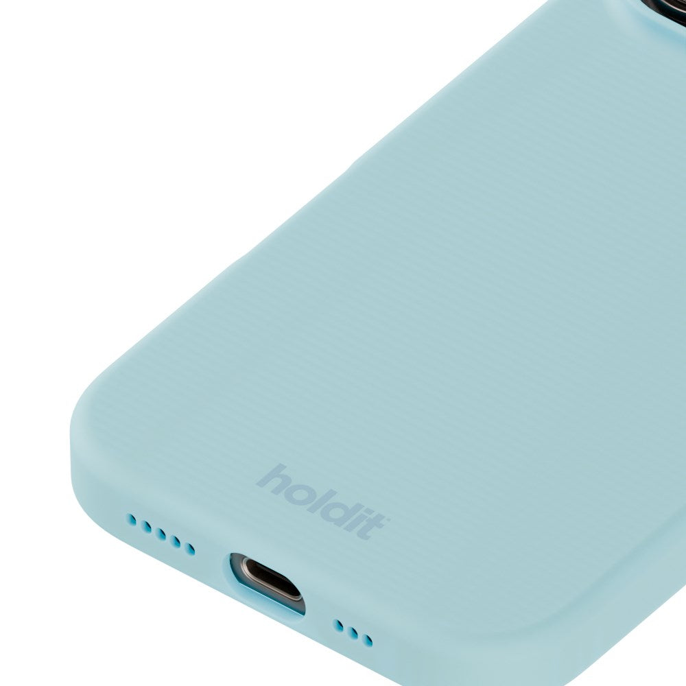 Holdit iPhone 16 Pro Soft Touch Silikone Case - Mineral Blue