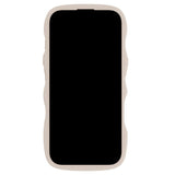 Holdit iPhone 16 Pro Wavy Case - Light Beige / Transparent