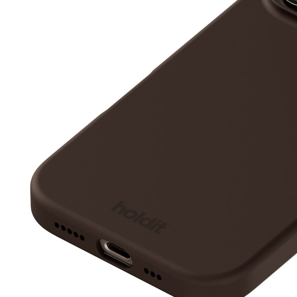 Holdit iPhone 16 Pro Soft Touch Silikone Case - Chocolate