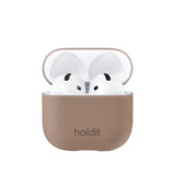 Holdit Nygård Silicone Case for AirPods 4 - Mocha Brown