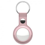 KeyBudz AirTag Keychain - Snap Ring - 2 Pack - Leather - Pink