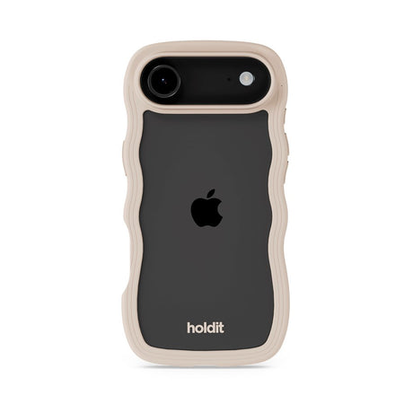 Holdit iPhone Air Wavy Case - Light Beige / Transparent