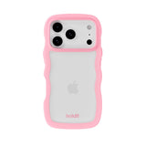 Holdit iPhone 17 Pro Wavy Case - Pink / Transparent