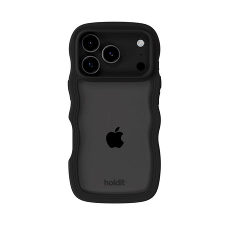 Holdit iPhone 17 Pro Max Wavy Case - Black / Transparent
