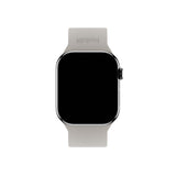 Apple Watch (38/40/SE/41/42mm) Holdit Silicone Watch Strap with Metal Buckle - Taupe