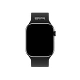 Apple Watch (38/40/SE/41/42mm) Holdit Silicone Watch Strap with Metal Buckle - Black