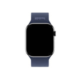 Apple Watch (42/44/SE/45/46/49mm) Holdit Silicone Watch Strap with Metal Buckle - Navy Blue