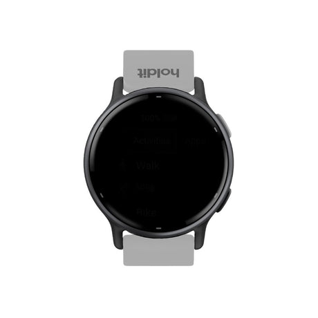 Universal Holdit Silicone Watch Strap with Metal Buckle (20mm) - Grey