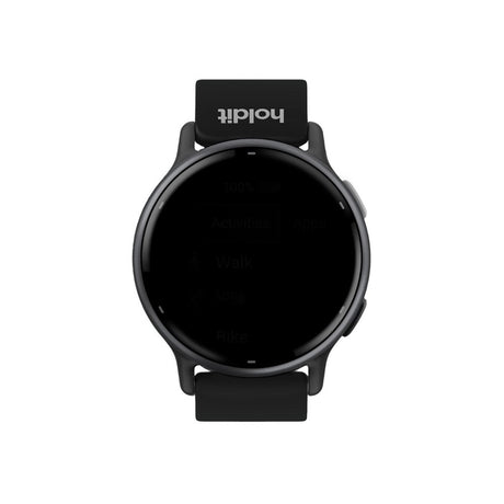 Universal Holdit Silicone Watch Strap with Metal Buckle (20mm) - Black