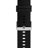 Universal Holdit Silicone Watch Strap with Metal Buckle (22mm) - Black