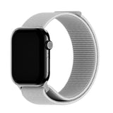 Apple Watch (42/44/SE/45/46/49mm) Holdit Nylon Watch Strap with Velcro Closure - Grey