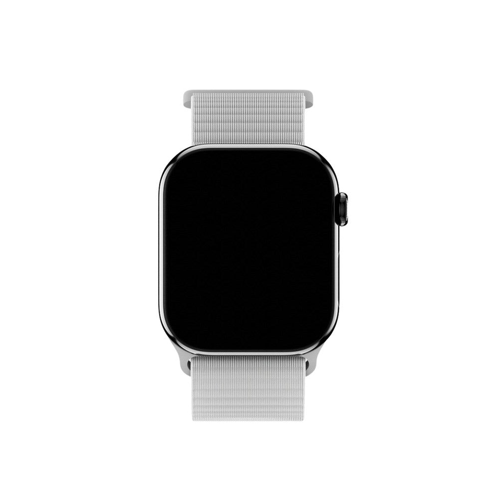 Apple Watch (42/44/SE/45/46/49mm) Holdit Nylon Watch Strap with Velcro Closure - Grey