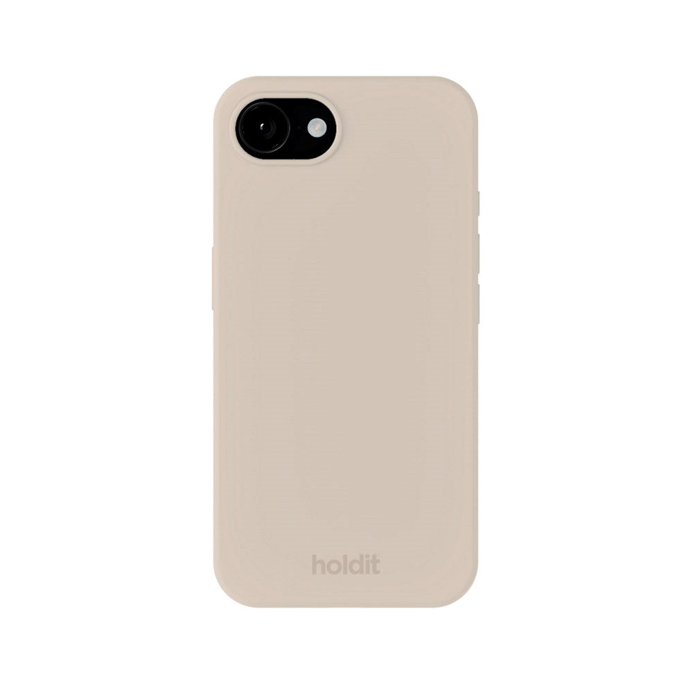 Holdit iPhone 16e Soft Touch Silicone Case - Light Beige