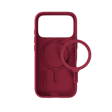 Holdit iPhone 17 Pro Soft MagSafe Case - Red Velvet