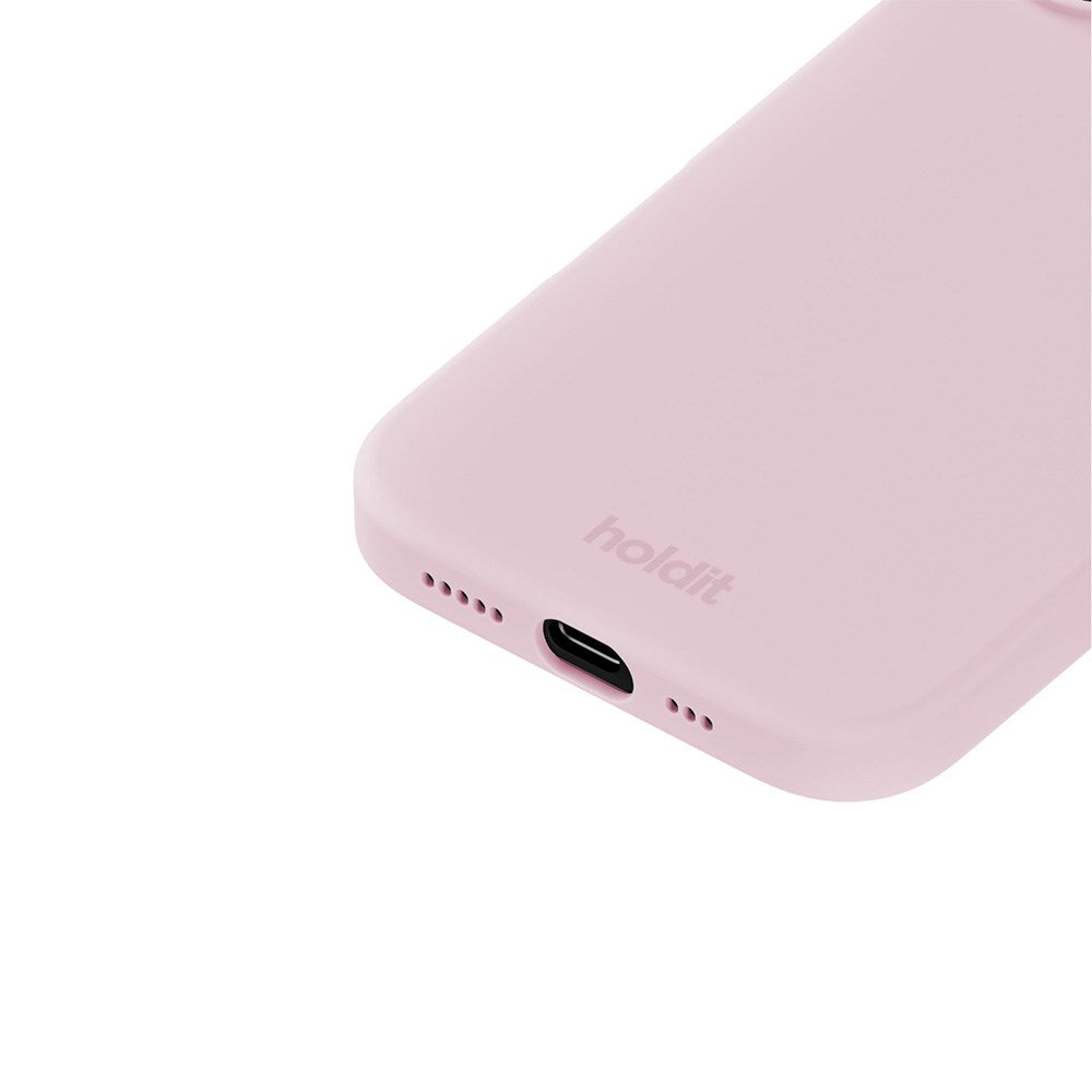 Holdit iPhone 16 Soft Touch Silikone Case - Pale Pink
