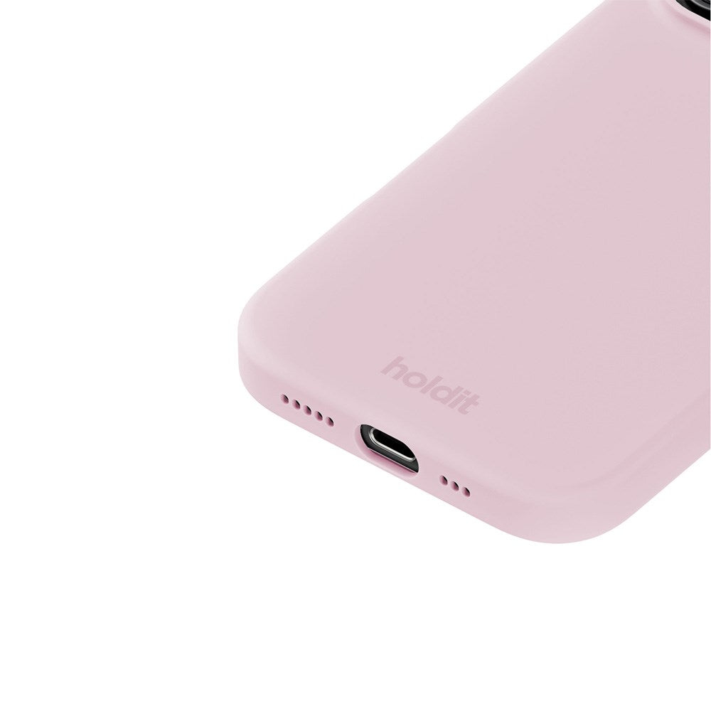 Holdit iPhone 16 Pro Soft Touch Silikone Case - Pale Pink