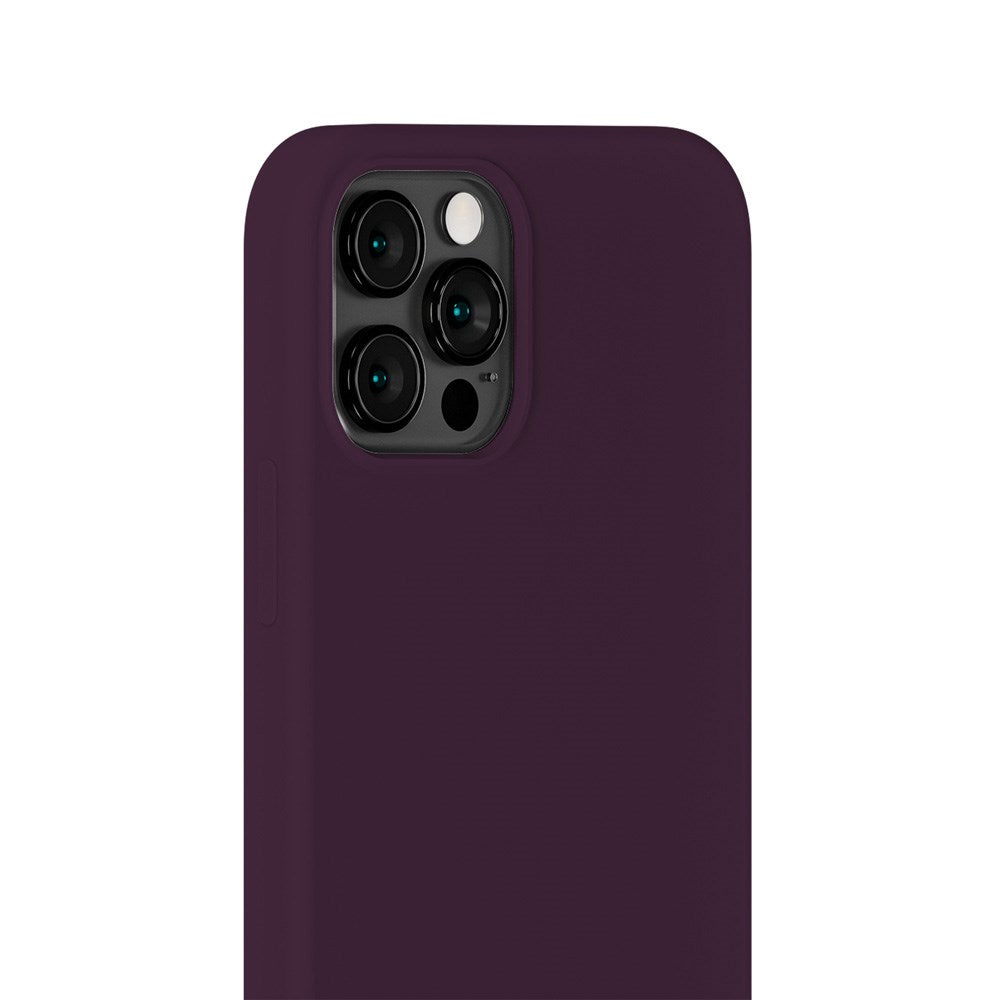 Holdit iPhone 12 / 12 Pro Soft Touch Silikone Case - Deep Plum
