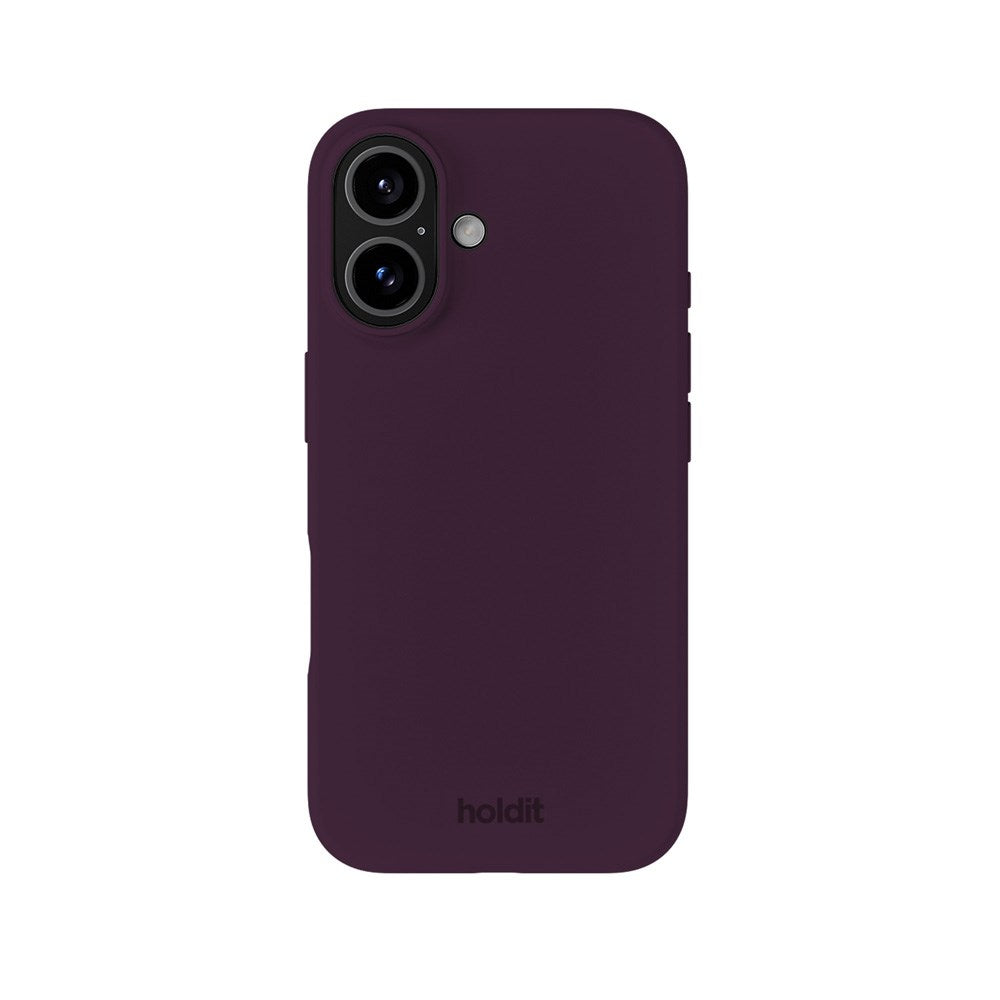Holdit iPhone 16 Soft Touch Silikone Case - Deep Plum