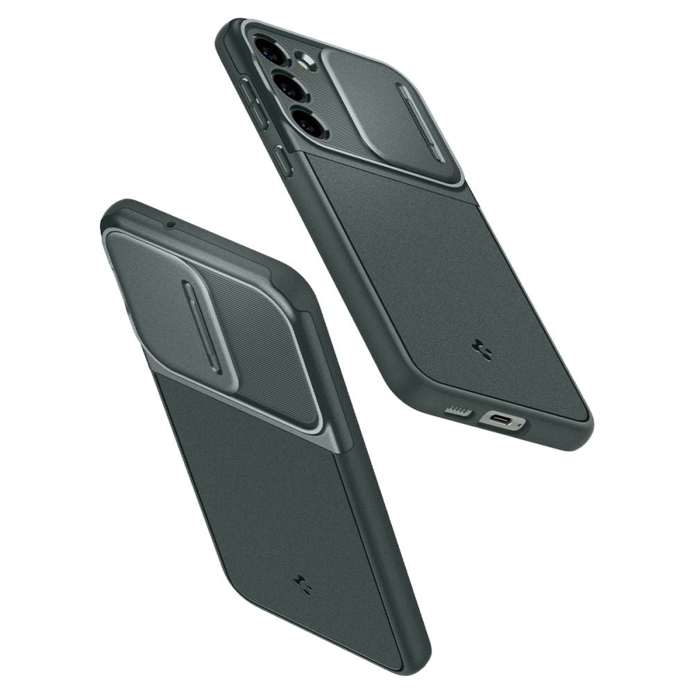 Samsung Galaxy S23 Spigen Optik Armor Case - Dark Green